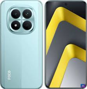 POCO M8 Pro 5G smartphone showing its large AMOLED display and modern design
