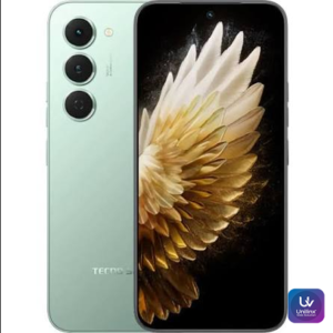 Tecno Spark 40 Pro smartphone showing premium design with AMOLED display and dual rear camera.